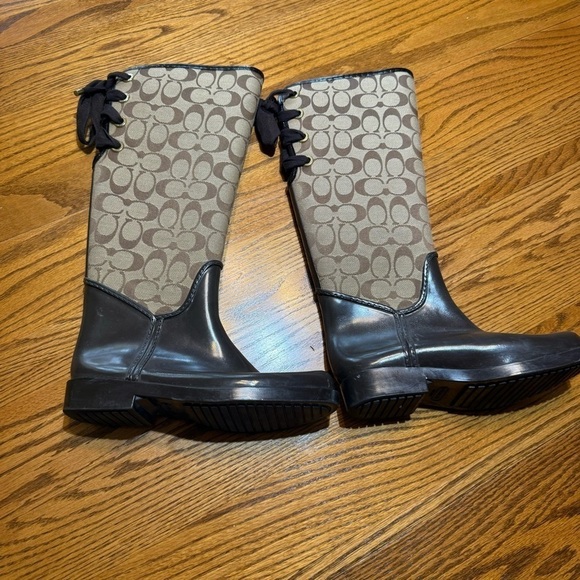 Coach Rain Boots Y2K Size 7B - Picture 1 of 9